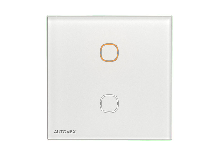 کلید هوشمند زیگبی دو پل اتومکس - رنگ سفید فریملس