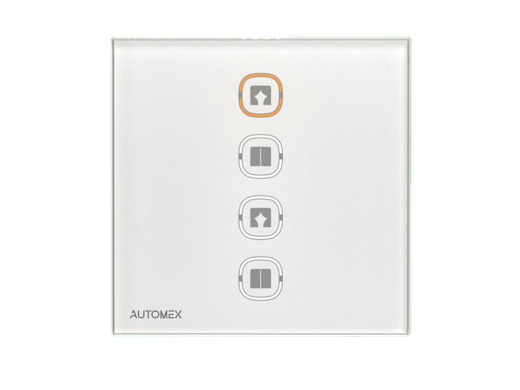 کلید هوشمند زیگبی پرده برقی اتومکس - رنگ سفید فریملس