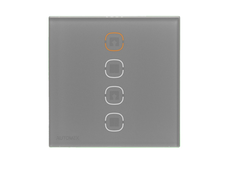 کلید هوشمند زیگبی پرده برقی اتومکس - رنگ خاکستری فریملس