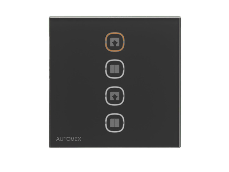 کلید هوشمند زیگبی پرده برقی اتومکس - رنگ خاکستری فریملس